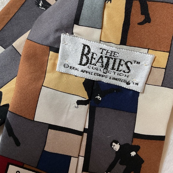 Fun vintage silk tie for the Beatles - Picture 3 of 6